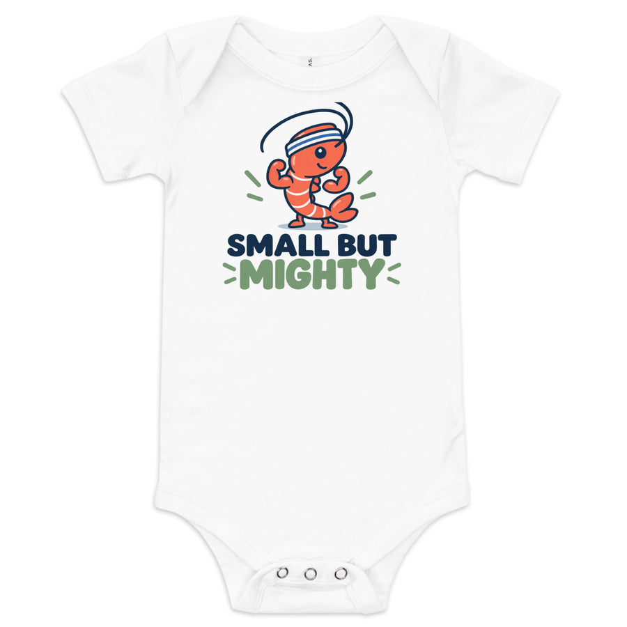 Small But Mighty Baby Bodysuit | Baby Shrimp
